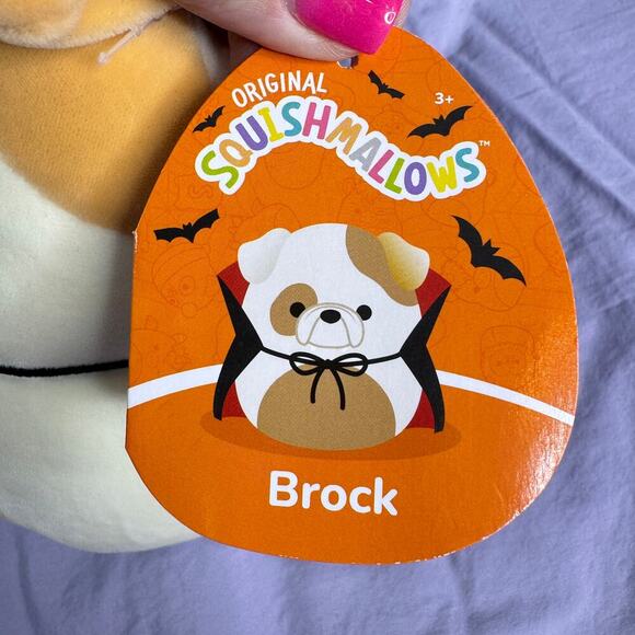 Squishmallow Halloween Brock the Bulldog Vampire 9" Plush Gothic Vampcore Puppy - Picture 3 of 9